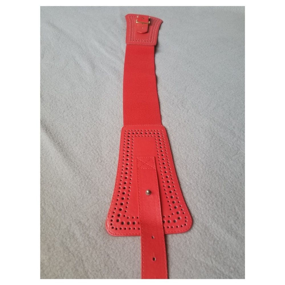 Wide red belt XS